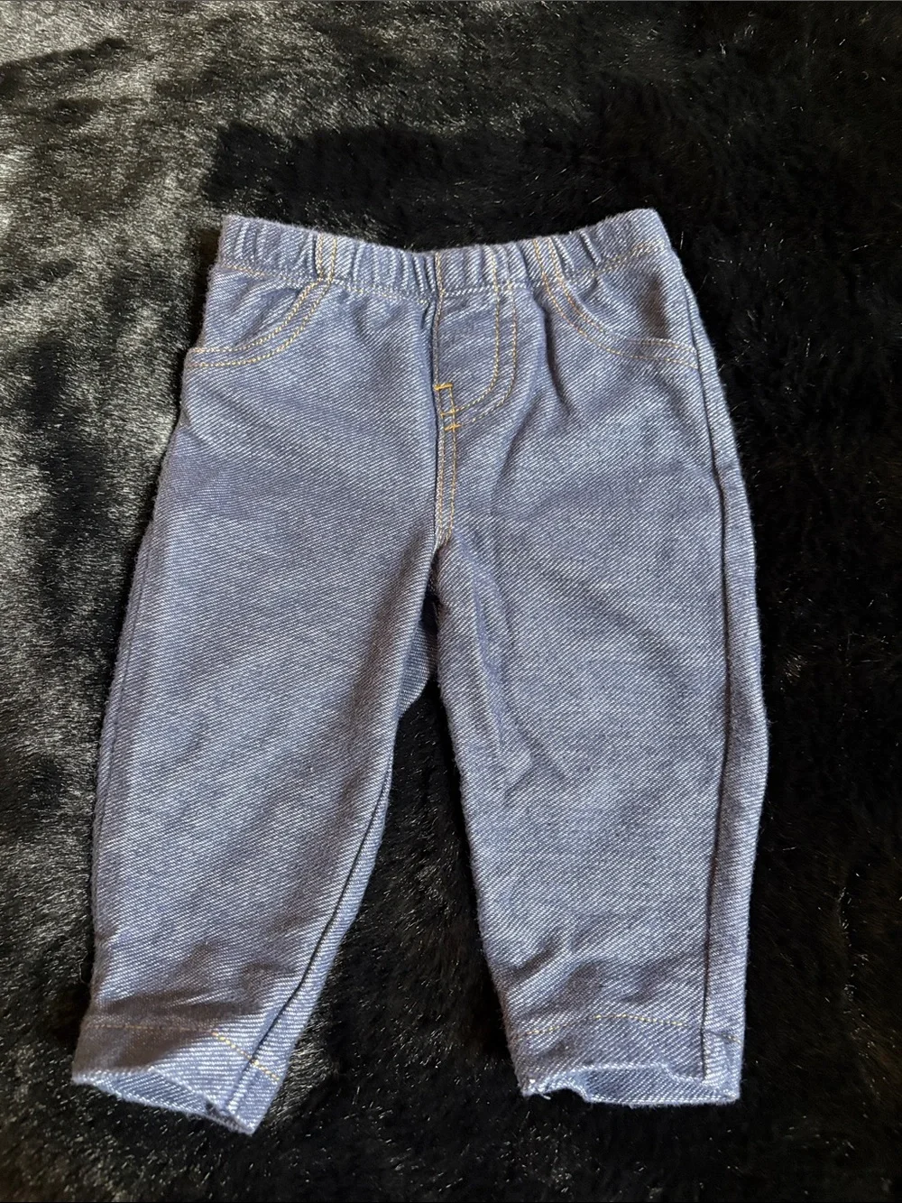 Carter's Heathered Blue Knit Denim Pants